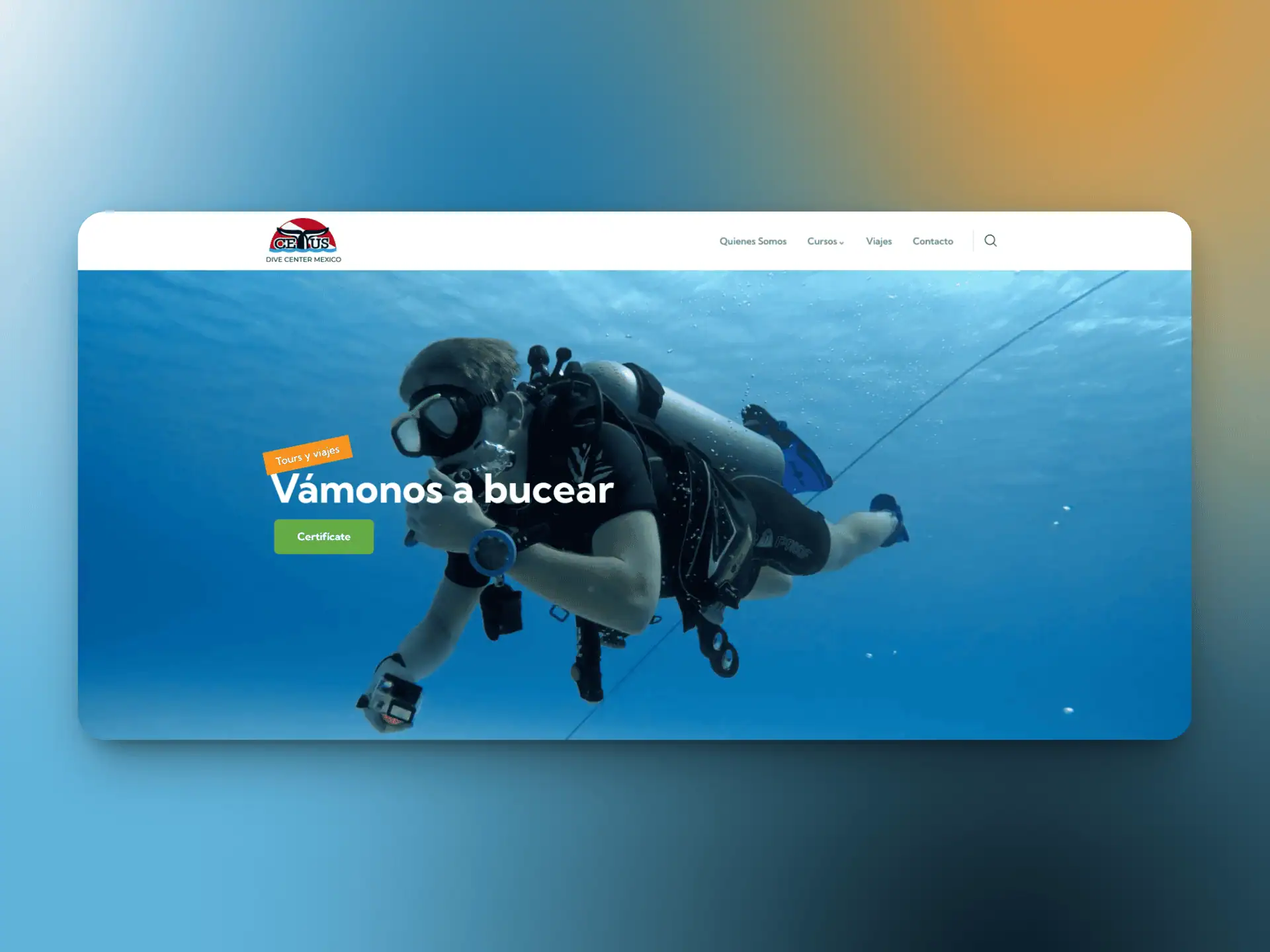 Rediseño Web para Cetus Dive Center